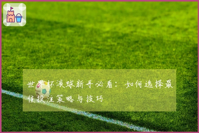 世界杯滚球新手必看：如何选择最佳投注策略与技巧